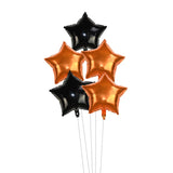 elvesmall 5Pcs 18inch Gold Silver Foil Star Balloon Wedding Balloons Decoration Baby Shower Children's Kids Birthday Party Balloons Globos