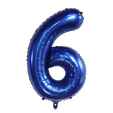 elvesmall 40Inch Dark Blue Number Foil Balloon 0-9 Digital Globos Children Birthday Party Decoration Baby Shower Toy Kids Graduation Gifts
