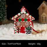 elvesmall  Christmas Decorations Snowflake Gingerbread Man Christmas Tree Pendant Christmas Reindeer Black Bear Elf Decorations Pendant