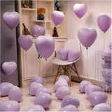 elvesmall  10/20pcs 12Inch Red Macarons Heart Shape Latex Balloon Birthday Party Decorations Wedding Decorations Kids Shower Globos