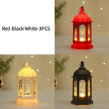 elvesmall Eid Decoration Light Eid Mubarak Lamp Ornament Islam Muslim Party Decor Supplies Ramadan Wind Lantern Decor for Home Party