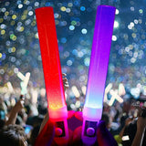 elvesmall  Glow Sticks LED Fluorescent Rod Cylinder Plastic Colorful Flashing Stick Cheer Tube Dark Light Birthday Wedding Party Supplies