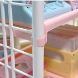 elvesmall Ins Desktop 2 Layer Storage Rack Large Capacity Multifunctional Student Desk Storage Office Cosmetics Stationery Organizing Rack