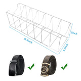 elvesmall 7 Compartment Transparent Acrylic Storage Box Watch and Tie Storage Box Jewelry Organizer Home Decoration