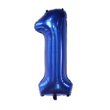 elvesmall 40Inch Dark Blue Number Foil Balloon 0-9 Digital Globos Children Birthday Party Decoration Baby Shower Toy Kids Graduation Gifts