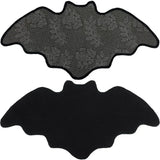 elvesmall Black Spider Web Halloween Rug Bathroom Rug for Halloween Decor Spooky Gothic Bath Mat Non-Slip Tufted Mat for Front Door Living