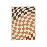 elvesmall  American Vintage Bedroom Bedside Thickened Carpet Fashion Checkerboard Living Room Decoration Carpets Simple Study Cloakroom Rug