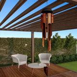 elvesmall Hand Tuned Home Decoration 38 in Wall Hanging Decor Wind Chime Bamboo Chimes Crafts Garden