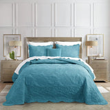 elvesmall  Oversized King Bedspread 128x120 Extra Wide, Quilted Coverlet Bedding Set, Thin Comforter, Luxurious, 5 Piece, Bedspread Set