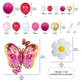 elvesmall 1Set Daisy Butterfly Balloon wreath Arched Set Shower Birthday Party Wedding Decoration