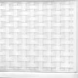 elvesmall Storage Box Organizer 4 Drawer Wide Weave Tower White/Espresso/Cement Optional