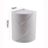 elvesmall Kitchen Rotating Storage Rack Corner Shelf 360° Rotateable Household Layered Adjustable Shelf Organizer Spice Cans Bottle Holder