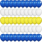 elvesmall 50PC Blue Yellow White Valentine's Day Balloons Latex Balloons Party Decoration Wedding Baby Shower Party Supplies Gender Reveal