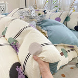 elvesmall Maternal And Baby Grade Class A Pure Cotton Foam Four Piece Set For Student Dormitories, Bed Sheets, Bed Sheets, Bedding Sets