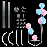 elvesmall 1set Balloon Stand Table Folding Balloon Holder Kit Balloon Accessories Stick Holder Birthday Wedding Party Baby Shower Decor