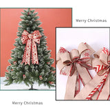 elvesmall  1PC Large Christmas Bow Christmas Tree Decoration New Year's Eve Decorations Christmas Party Ribbon Bow Linen Bowknot