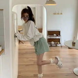 elvesmall Plaid Pajamas Pants for Women Sleep Shorts Bottoms Summer Sleepwear Korean Style Home Clothes Elastic Waist Room Sleeping Wear