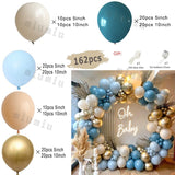 elvesmall Double Apricot Nude Balloon Garland Arch Kit Macaron Blue Kids Birthday Party Decor Latex Baby Shower Wedding Ballons Decoration