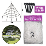 elvesmall Horror Halloween Spider Web Giant Stretchy Cobweb for Yard Outdoor Haunted House Bar Decoration Supplies Halloween Party Props