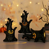 elvesmall Halloween Ghost Tree Led Glow Ghost Lights Horrific Atmosphere Home Decoration Party Supplies Gifts for Children and Adults New