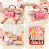 elvesmall Multi-layer Hairpin Storage Box Cute Girls Jewellery Box Children's Hair Accessories Storage Box Toy Storage Box 악세사리 보관함