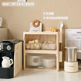 elvesmall  -  Office Coffee Capsule Storage Box Simple Home Desktop Skin Care Cosmetics Snacks Water Cup Sundries Organizer Rack