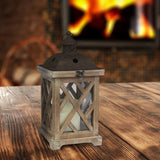 elvesmall Candlesticks for Candles (2 Piece Set) Home Decoration Natural Wood Outdoor Candle Holder Set Holders Decor Garden
