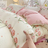 elvesmall Maternal And Baby Grade Class A Pure Cotton Foam Four Piece Set For Student Dormitories, Bed Sheets, Bed Sheets, Bedding Sets