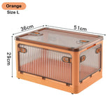 elvesmall Foldable Storage Box Closet Organizer With Wheels Stackable Sundries Organizer Clothes Quilts Toys Books Storage Box
