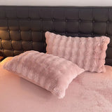 elvesmall Winter Luxury King Queen Size Bedding Set Home Textiles Thickened Warm Plush Duvet Cover Bed Sheet Pillowcase 4pcs Bed Linen Set