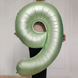 elvesmall 40inch Olive Green 0-9 Number Digital Helium Balloons Kids Adult 18 30 60th Birthday Party Decor Wedding Hawaiian Party Supplies