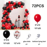 elvesmall Double Red Balloons Garland Red White Latex Balloon Arch Kit Valentine's Day Decor Wedding Anniversary Bride Shower Decoration