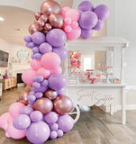 elvesmall Double Stuffed Lavender Balloon Garland Kit Macaron Purple Lilac Balloons for Baby Shower Wedding Birthday Party Decorations