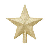 elvesmall  Christmas Tree Top Star Ornament Merry Christmas Decorations Shiny Gold Powder Five-pointed Star New Year's Ornament