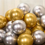 elvesmall 30pcs 10inch Retro Dark Green Chrome Gold Latex Balloons Baby Shower Wedding  Anniversary Birthday Party Decoration DIY Supplies