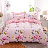 elvesmall 100% Cotton Bedding Set Duvet Cover Pillowcases Breathable Skin-friendly Freshing Floral Style 16 Sizes