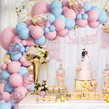elvesmall Pink Blue Balloon Garland Arch Kit Birthday Party Decoration Kids Baby Shower Boy Or Girl Latex Ballon Wedding Birthday Suppiles