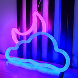 elvesmall Moon Neon Signs Light,LED Atmosphere Lighting with Base,Wall Lamp for Birthday, Party, E-sports Room, Halloween, Christmas Decor