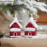 elvesmall 2pcs Elk Christmas Ball Ornaments Xmas Tree Hanging Pendants Christmas Holiday Party Decorations New Year Gift Supplies Navidad