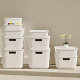 elvesmall Large Capacity Sundries Storage Box Cosmetics Toys Snacks Clothes Storage Basket Plastic Household Wardrobe Organizer