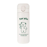 elvesmall  -  INS Large Capacity Korean Version Simple Cute High Beauty  Harajuku Style Super Cute Student Girl Heart Insulation Cup Porta