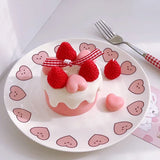elvesmall Strawberry Cake Candle Personalized Wedding Scented Candle Home Decoration Food Candles Look Real Favors