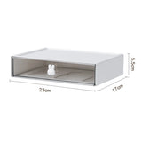 elvesmall Desktop Kawaii Cosmetic Stationery Storage Box Ins Free Combination Stackable Plastic Drawer Home Office Desk Storage Organizer