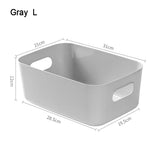elvesmall Desktop Storage Box Sundry Storage Student Snack Plastic Cosmetic Storage Box Household Kitchen Sorting Box Makeup Box