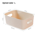 elvesmall Desktop Storage Box Sundry Storage Student Snack Plastic Cosmetic Storage Box Household Kitchen Sorting Box Makeup Box