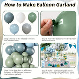 elvesmall 112pcs Latex Balloon Arch Set, Used for Birthday, Wedding, Bride, Gift, Party, Baptism, Holiday, Anniversary Decoration