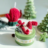 elvesmall Christmas Cake Candles Scented Candles Home Decoration Gingerbread Man Cookies Fragance Candles