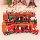 elvesmall  Plastic Train/Christmas Train Merry Christmas Decor For Home Cristmas Ornament Xmas Navidad Noel Gifts Happy New Year