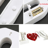 elvesmall  Creative DIY Luminous LED Letter Lights 26 English Alphabet Light for Holiday Home Wedding Birthday Christmas Party Decorations