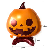 elvesmall Halloween Balloons Inflatable Ghost Tree Pumpkin Terror Blood Eyes Skeleton men Spider Halloween Foil Balloons Party Decorations